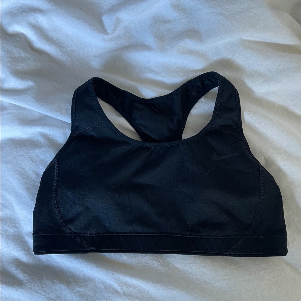 Black Nike sports bra